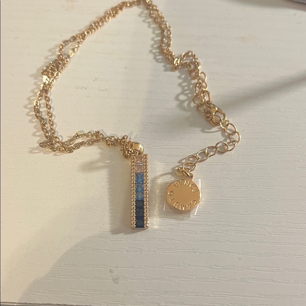 Vince Camuto Gradient Bar Pendant Necklace